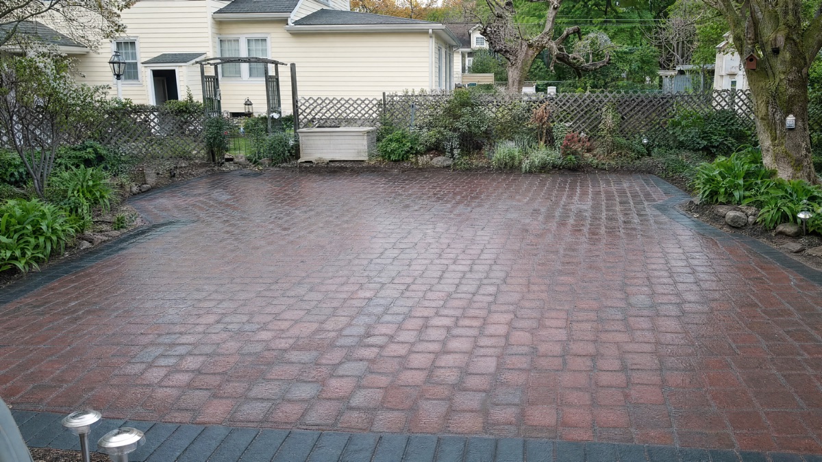 After patio cleaning